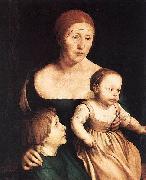 Hans holbein the younger The Artist's Family oil painting on canvas